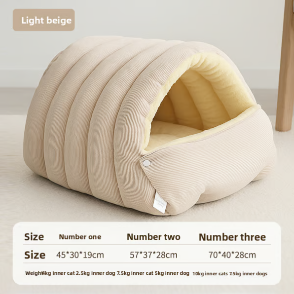 🐈Αφαιρούμενο και πλενόμενο χειμερινό κλειστό κρεβάτι γάτας💝